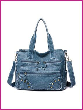 PU Leather Hobo Handbag Top Handle Satchel Purse for Women